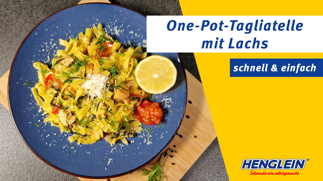 One-Pot-Tagliatelle mit Lachs