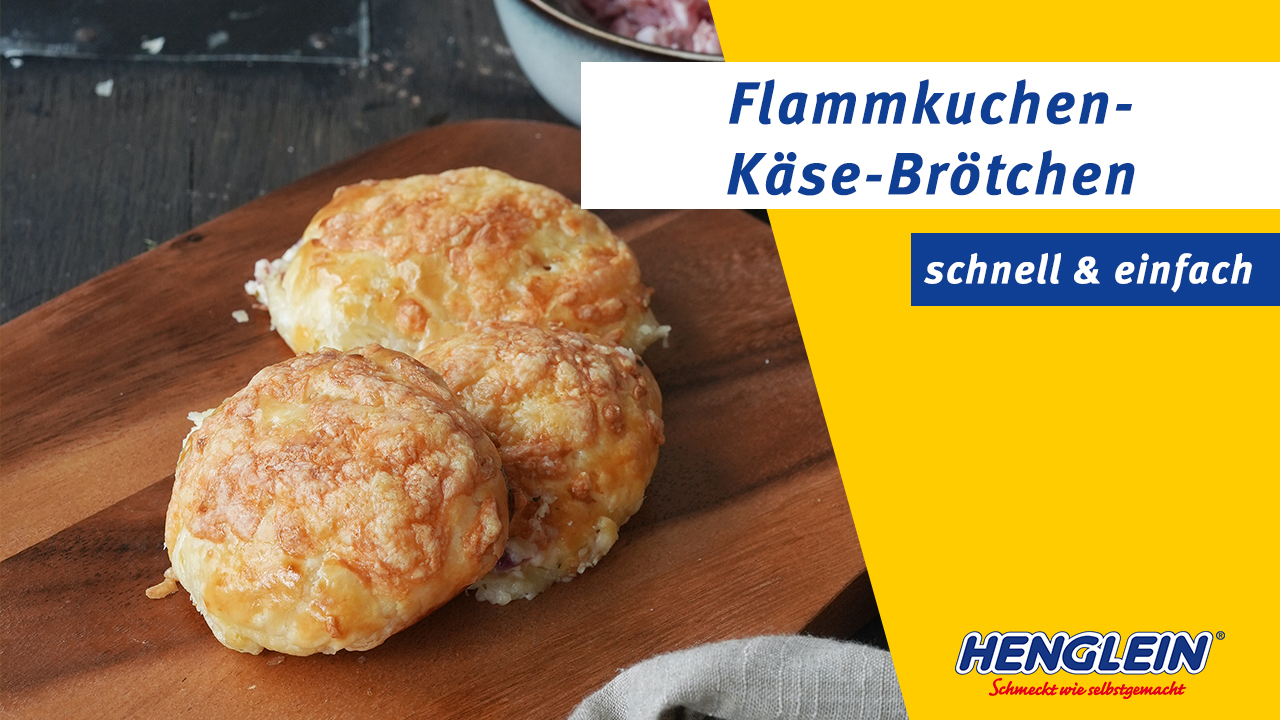 Flammkuchen-Käse-Brötchen